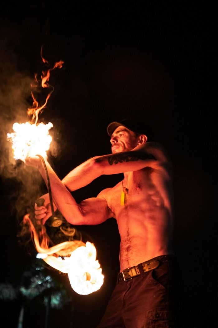 Fire performance at a Spread The Flow event