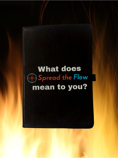 Spread The Flow's traveling guest book